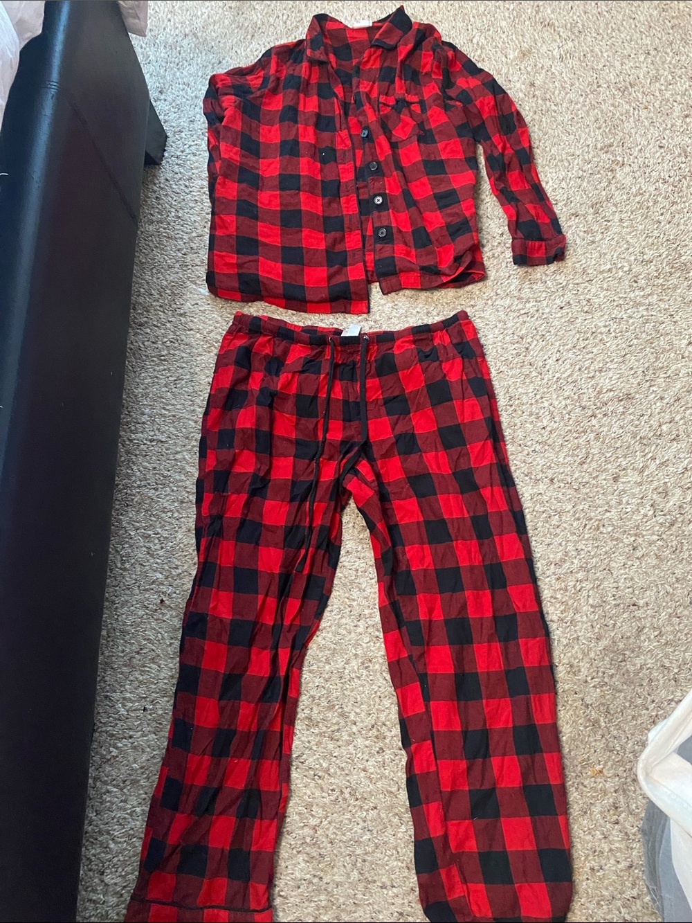 Wondershop Red & Black Buffalo Plaid Pajama Set